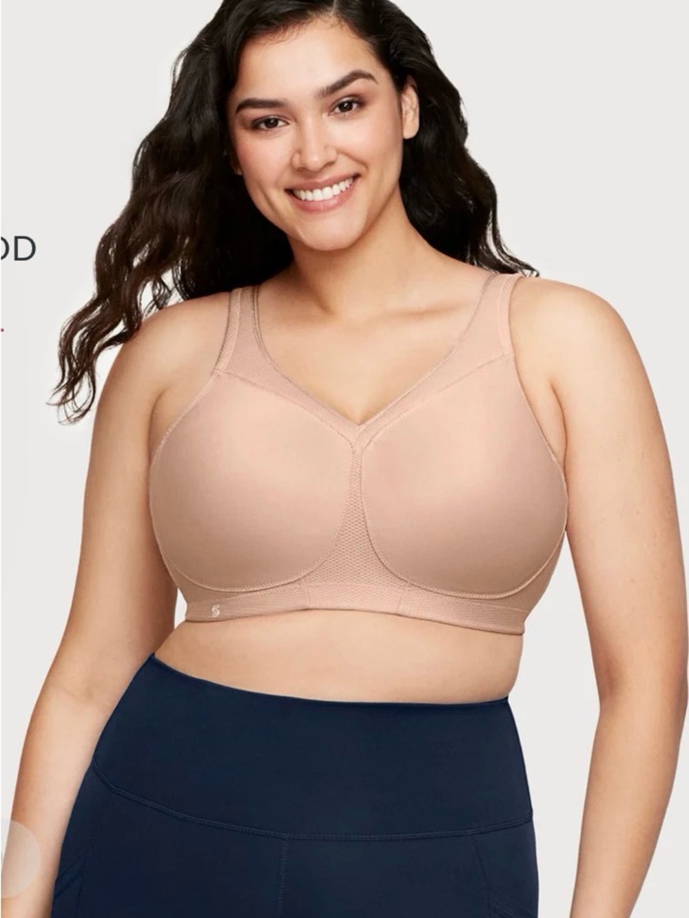 NWOT Glamorise MagicLift Seamless Sports Bra Sz 34C